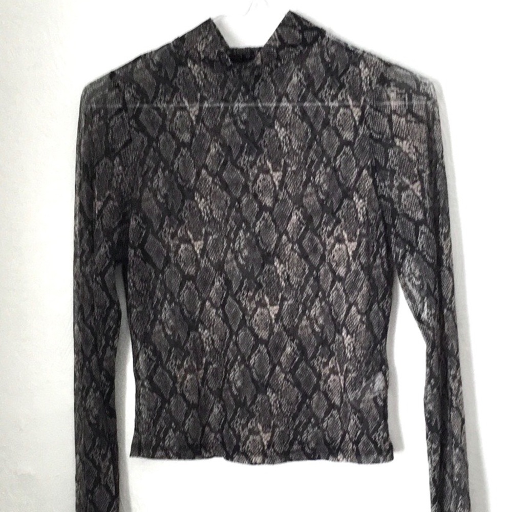 🐍 Snake Print Mesh Top 🐍